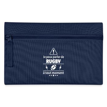 Je peux parler de rugby, rugbyman, rugbywoman - Trousse - marine - Devant