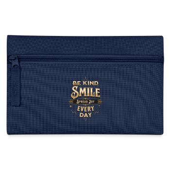 Freundliches Lächeln - Federtasche - Navy - Vorne