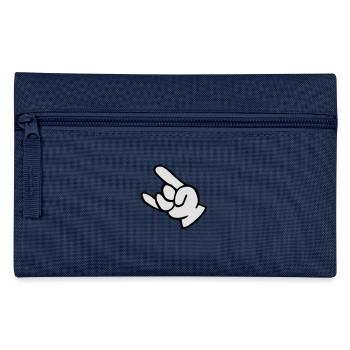 rock n roll hand fork - Federtasche - Navy - Vorne