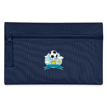 Plaque nominative de ballon à air chaud de football bleu - Trousse - marine - Devant