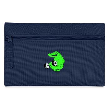 Fitness Crocodile 02 - Pencil Case - navy - Front