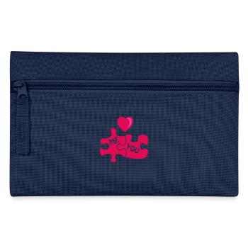Puzzle Love - Pencil Case - navy - Front