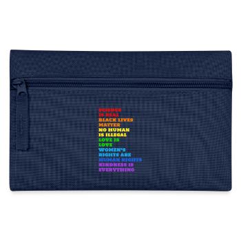Droits de l'Homme! Aucun être humain n'est illégal! - Trousse - marine - Devant