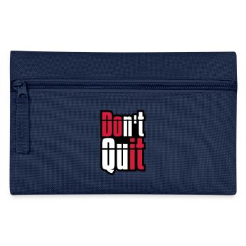 cadre don t quit ne pas abandonner do it fais’s text - Trousse - marine - Devant