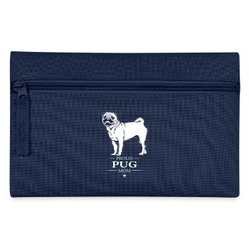 Pug Mom Dog Pug Pug Wilsigns - Pencil Case - navy - Front