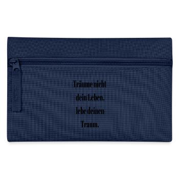 Träume nicht - Federtasche - Navy - Vorne