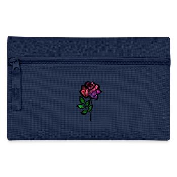 Kosmische Rose - Federtasche - Navy - Vorne