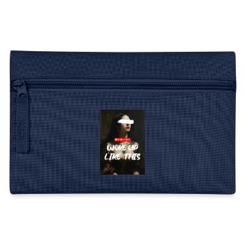WOKE UP LIKE THIS – NeoKlassische Kunst - Federtasche - Navy - Vorne