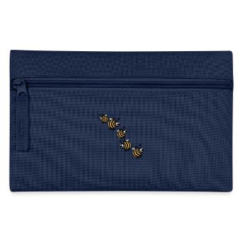 Thick crazy bees - Pencil Case - navy - Front