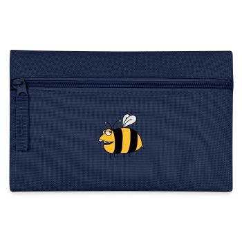 Fun thick bee - Pencil Case - navy - Front