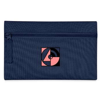 Geometrie Quadrat - Federtasche - Navy - Vorne