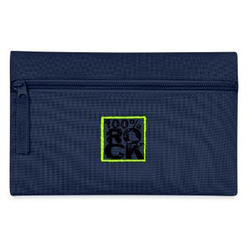 100 % Prozent Rock Heavy Metal Musik Text Logo Fun - Federtasche - Navy - Vorne