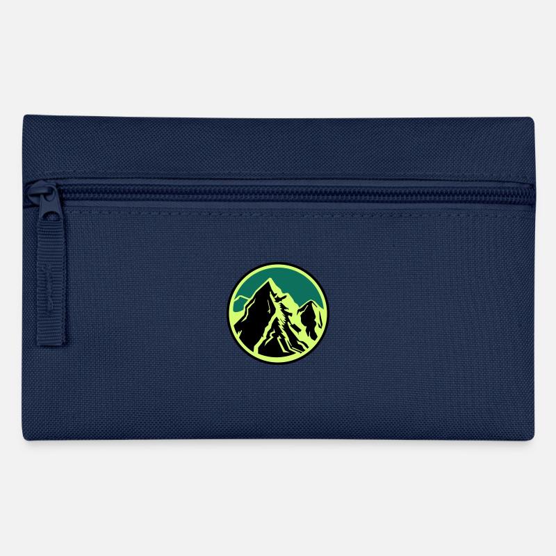 Berge Gebirge - Federtasche - Navy