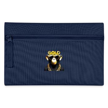 Goldener Affe - Federtasche - Navy - Vorne