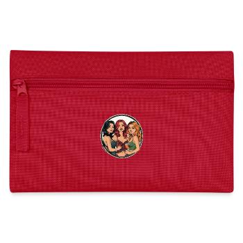 Freundschaft und Genuss – Ein besonderer Abend - Federtasche - Rot - Vorne