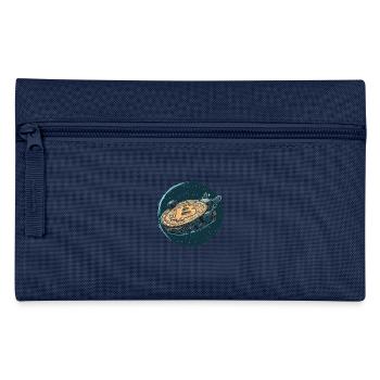 Bitcoin Odyssey: The Future Takes Off! - Pencil Case - navy - Front