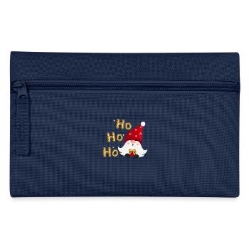 Ho ho ho with Santa - Pencil Case - navy - Front