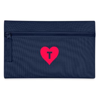lettre de coeur T - Trousse - marine - Devant