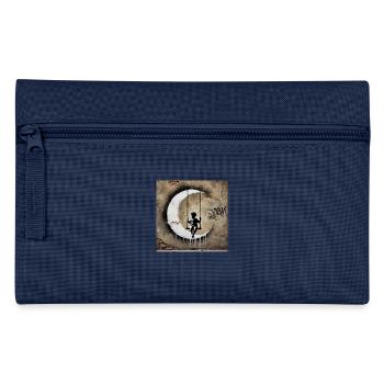 Kein Banksy - Schaukeln mit dem Mond - Federtasche - Navy - Vorne