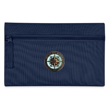 Kompass Nicht alle, die umherwandern, sind verloren - Federtasche - Navy - Vorne