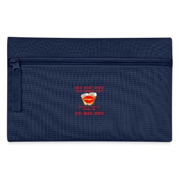 ICH MAG BIER weil es einfach schmeckt - Federtasche - Navy - Vorne