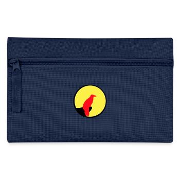 oiseau assis lune la nuit falaise loup-garou loup hurlant - Trousse - marine - Devant