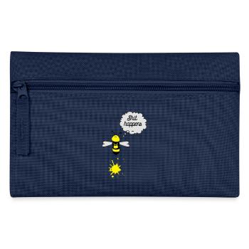 Shit happens Biene - Federtasche - Navy - Vorne