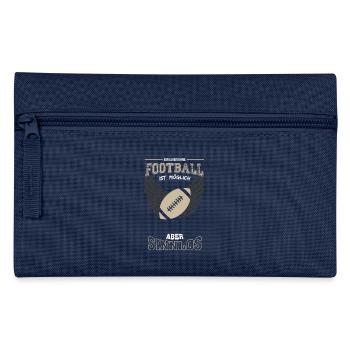 Football Leben sinnlos - Geschenk - Federtasche - Navy - Vorne