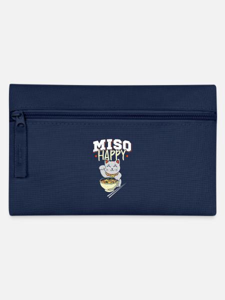 Miso Happy Japanese Japanese food Manekineko - Pencil Case - navy