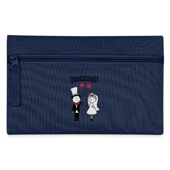 just_married_01 - Pencil Case - navy - Front