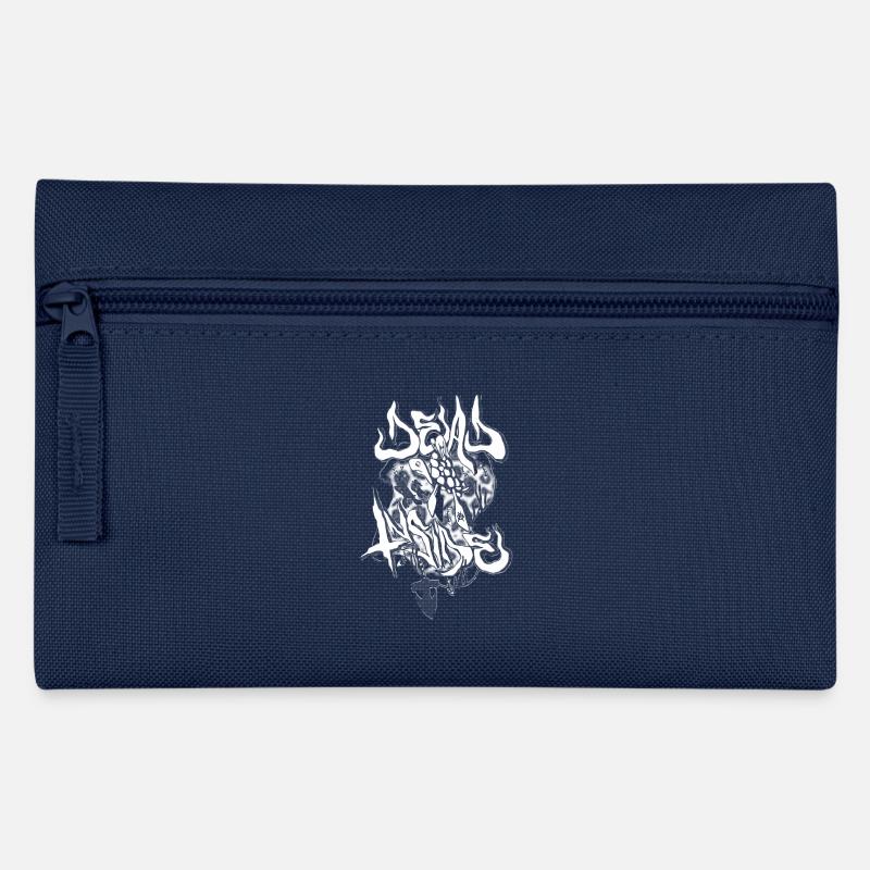 Mystical Tsunami Design - Pencil Case - navy