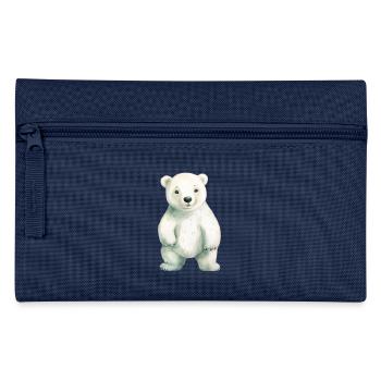 Mascotte de classe ours polaire - Trousse - marine - Devant