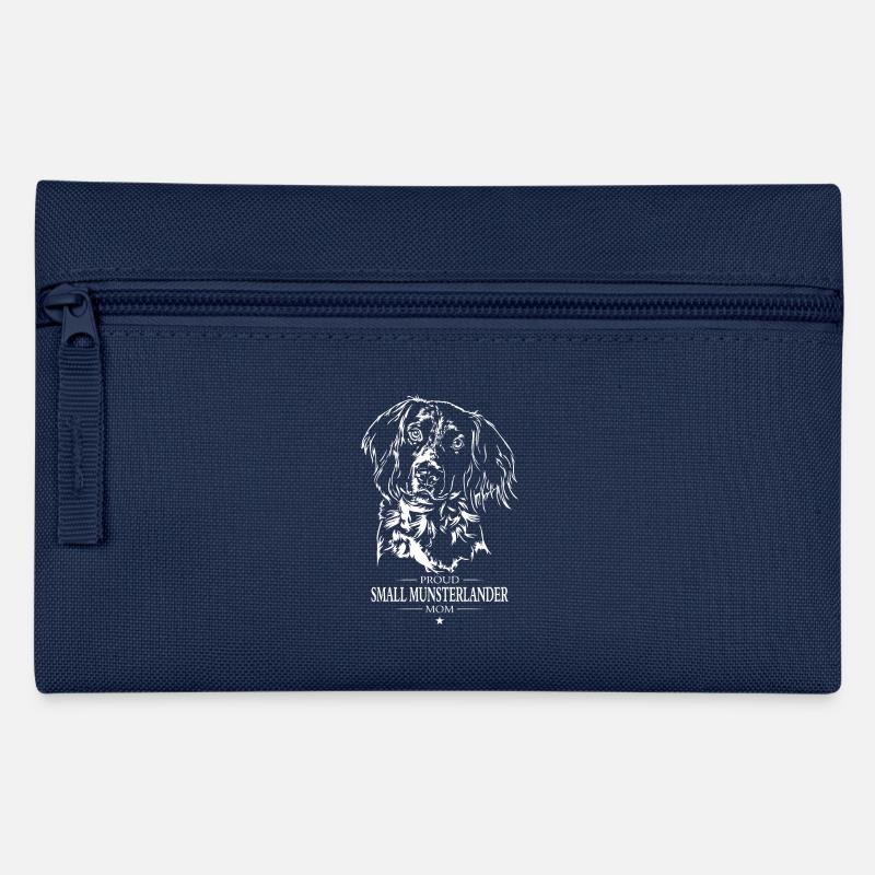 Small Munsterlander Mom Hunde Hund Wilsigns - Federtasche - Navy