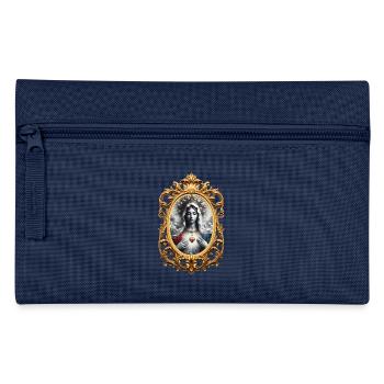 Holly Mary Maria Madonna Mariana Virgin Mary Holy - Pencil Case - navy - Front