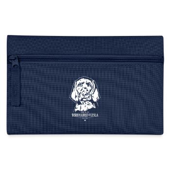 Wirehaired Vizsla Mom Drahthaar Vizsla Wilsigns - Federtasche - Navy - Vorne