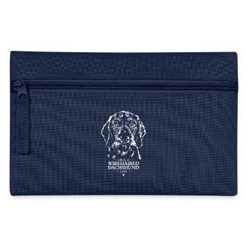 Teckel à poil dur Papa Teckel à poil dur Wilsigns - Trousse - marine - Devant