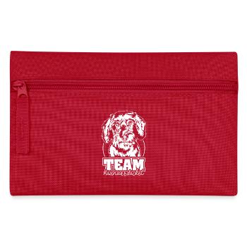TEAM Rauhaardackel Hund Hunde Wilsigns - Federtasche - Rot - Vorne