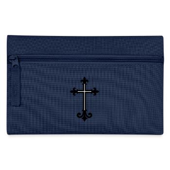 Cross symbol - Pencil Case - navy - Front