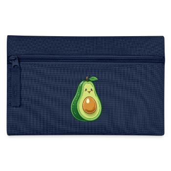 Avocado mit Gesicht - Federtasche - Navy - Vorne