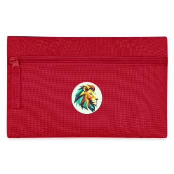 Löwenkopf - Federtasche - Rot - Vorne
