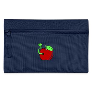 Worm Apple - Pencil Case - navy - Front