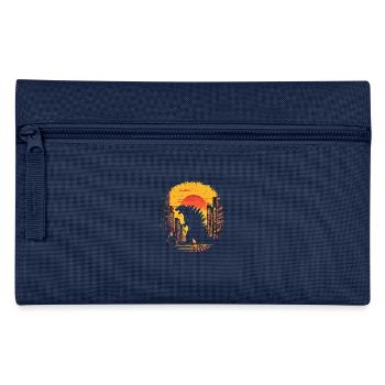 Kaiju Monster Design Coucher de soleil idée cadeau - Trousse - marine - Devant