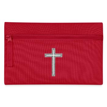 Kreuz - Federtasche - Rot - Vorne
