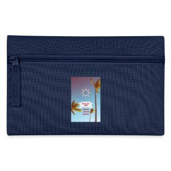 born to chill - Pencil Case - navy - Front