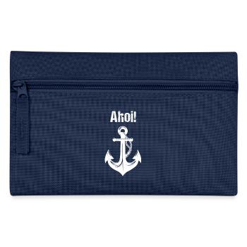 Ankermotiv - Ahoi! - Federtasche - Navy - Vorne