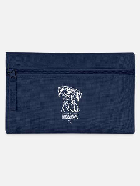 Rhodesian Ridgeback Mom Hunde Hund Wilsigns - Federtasche - Navy
