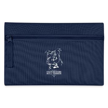 Staffordshire Bull Terrier Mom Hunde Hund Wilsigns - Federtasche - Navy - Vorne