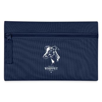 Whippet Mom Dog Greyhound Greyhound Wilsigns - Pencil Case - navy - Front