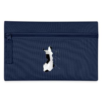 Finland Map Framed Real Football EN - Pencil Case - navy - Front