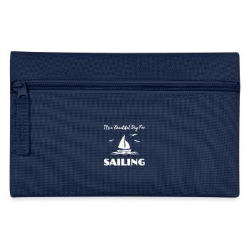 It's a beautiful day for sailing - Federtasche - Navy - Vorne